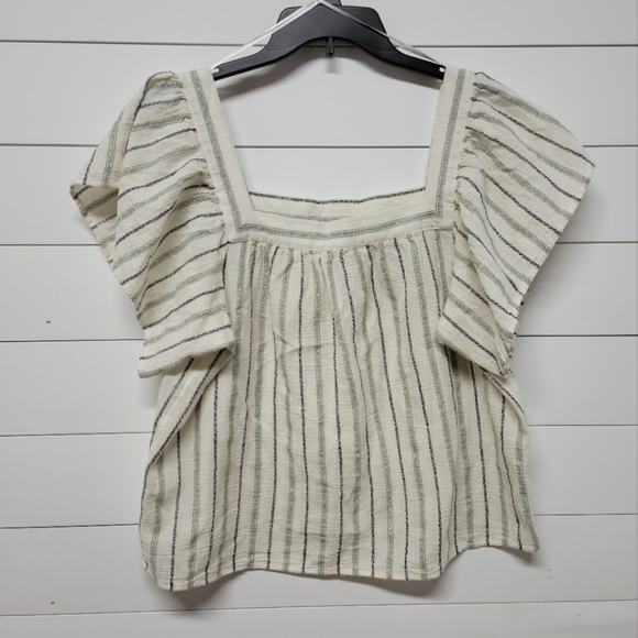 Vince Camuto Tops - Vince Camuto Flared Sleeve Striped Top